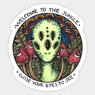 TRIPPY ALIEN Sticker